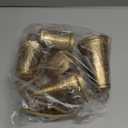 Deco 79 Bronze Metal Tibetan Inspired Decorative Cow Bells with Jute Hanging Rope, Set of 3 12",9", 6"H - Narrow Cone