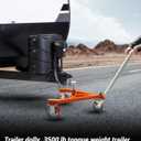 Trailer Dolly, 3500 lb Tongue Weight Trailer Mover with 2 in & 2-5/16 in Ball, Angle Adjustable, Suitable for RV Boat Motorcycle Jet Ski