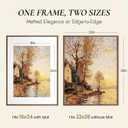 Picture Frames,22 x 28 Picture Frame,Solid Walnut Wood Picture Frame,22x28 Photo Frame with High Tempered Glass,22 by 28 Wooden Frame Matted to 18x24 Photo for Wall & Tabletop Display,1 Pack