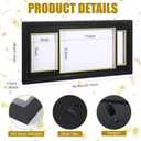 Briwooody 11x22 Diploma Frame with Tassel Holder for 8.5x11 Certificate and 5x7 Photo with Black over Gold Mat, High Definition Glass with Gold Beads