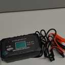 YONHAN 15-Amp Battery Charger LiFePO4 Trickle Car Battery Charger 12V 24V Fully-Automatic Smart Battery Chargers, Lead Acid Portable 9-Stage Smart Battery Maintainer with Temp Compensation(Black)