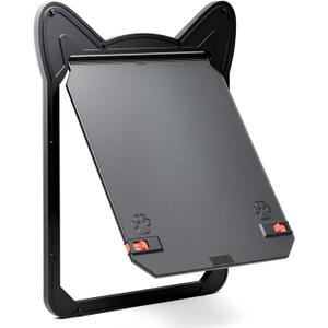 Pet Screen Door for Small Dogs & Cats - Heavy Duty Magnetic Lockable Flap, Inside Door 8.59x6.62inch, Easy Install for Sliding Glass/Patio Doors Screen, Scratch-Resistant & Security Latch (Size M)