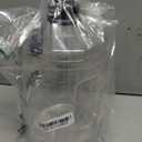 Gallon Big Water Bottle with Handle, 128oz Leakproof BPA Free Fitness Sports Water Bottle with Motivational Time Marker & Wide Mouth Ensure You Drink More Water (135.3 Ounces, WHITE)