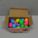 JOYIN 24 Pcs Easter Prefilled Eggs with Mochi Squishy Toys, Kawaii Stress Reliever Squishy Toy for Easter Theme Egg Hunt, Kids Party Favor, Basket Stuffers Filler, Classroom Prize Supplies