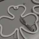 2 Pack 11 Inch St Patricks Day Decorations Shamrock Neon Lights, Green Decor Clover Window Lights with 2 Hooks, USB Powered St. Patrick's Day Lighted Shamrocks for Party Wall Bedroom Indoor Outdoor