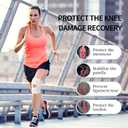 Galvaran Knee Brace with Side Stabilizers Relieve Meniscus Tear Knee Pain ACL MCL Arthritis,Joint Pain Relief, Breathable Adjustable Knee Support Suitable for Men and Women with Sports Injuries