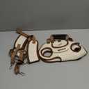 Dog Sling Backpack Carriers - Adjustable Pet Lift Harness Gear, Breathable Dogs Carrying Lifting with Traction Leash Shoulder Straps and Treat Bag for Cats Walking Hiking Travel (S, 4-8lbs)