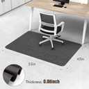 Blvornl Office Chair Mat for Hardwood Floor, 45"x 53" Desk Chair Mat for Hard Wood and Tile Floor, Large Anti-Slip Hard Floor Protector, PVC Mat Desk Rug for Office Home, Black