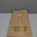 Blanket Ladder Holder for Living Room Farmhouse Decorative Ladder Holder with Storage Shelf, Wall Leaning Quilt Towel Rack for Bathroom, Bedroom, Rustic Home Decor, Black