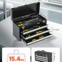 VEVOR Metal Tool Box 20.5-inch Portable Small Tool Chest with 3 Drawers