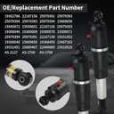 2PCS Rear Air Shock Absorber Suspension Compatible with 2002-2014 Cadillac Escalade ESV EXT Chevy Avalanche Suburban Tahoe GMC Yukon XL 1500, 25979391 19302786,23487280