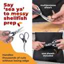 Kitchen Shears by Gidli - Includes Seafood Scissors As a Bonus - Heavy Duty Utility Stainless Steel All Purpose Ultra Sharp Scissors for Food/Cooking