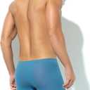 Arjen Kroos Men's Ice Silk Boxers Briefs Seamless Trunk Underwear with Pouch Double Sided Breathable Modal Underpant (XXL)