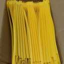 Plastic 2 Pocket Folders with Prongs, 30 Pack, Heavyweight, Letter Size Poly Folders with 3 Metal Prongs Fastener Clips (Yellow)