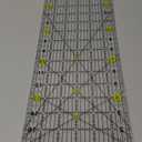 Sewing Ruler,Curved Corner Cutter Quilting Ruler Acrylic Quilting Template Yellow 6"x17"