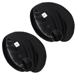 YANIBEST 2 Pcs Silk Bonnet Satin Bonnet Hair Bonnet for Sleeping - Adjustable Saty on Satin Lined Slouchy Beanie Hat for Women, Large