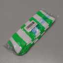 PolyMedea Elite Quality Colorful Soft Cotton Women's Striped Knee High Socks (white/Bright Green)