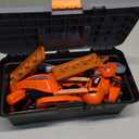 Kids Tool Set Zealous 48 pcs Toddler Tool Set with Tool Box & Electronic Toy Drill, Pretend Play Kids Toys, Toy Construction Tools for Kids Ages 3,4,5,6,7,8 Years Old (A-Orange),A-Kids Tool Set