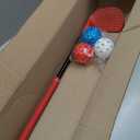 Realspring Backyard Golf Club Set Adjustable Golf Club for Backyard Game Plastic Chipping Clubs Plastic Balls Outdoor Indoor Training Practice Gift for Adults(Red,Right Hand)