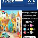 Khotoya Compatible Ink Cartridges (7-Pack) Replacement for xp8811 Printer (2 Black,1 Cyan,1 Magenta,1 Yellow,1 Red,1 Gray)
