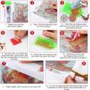 Fulmoon 24 Pack Christmas Diamond Painting Kits 11.8 x 9.8 Inch 5D Christmas Theme Diamond Art DIY Full Round Drill Crafts for Beginners Numbers Diamond Art Painting Packs for Home Wall Decor Gifts