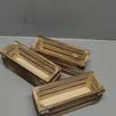 Tatuo 3 Pack Magnetic Whiteboard Marker Holder Burnt Wood Dry Erase Marker Holder for Whiteboard, Desktop Office Supplies Organizer Crates(Burly Wood)