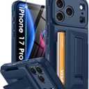 Oneagle Wallet for iPhone 17 Pro Case with Card Holder(4-5 Cards) [RFID Blocking] [Screen Protector] Full Camera Protection Case with Kickstand 15FT Shockproof Heavy Duty Phone Case for iPhone 17 Pro