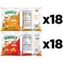 Simply, Cheetos White Cheddar Puffs & Crunchy Variety Pack, 0.875 Ounce (Pack of 36) (EXP 09/23/25)