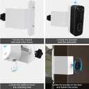 2025 Upgrade for Blink Doorbell Mount,Stainless Steel Anti Theft Blink Doorbell Camera Mount for New Video Doorbell 2nd Gen, Doorbell Holder Bracket No Block Sensor (White)