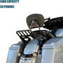 Detachable Two-Up Luggage Rack Mounting Rack Tour Pack Mount Compatible with 2009-2024 Harley Touring Road King Ultra CVO Limited Street Glide Road Glide Electra Glide Black