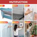 32Ft *1 Inch Hook and Loop Tape with Adhesive Back, Heavy Duty Double Sided Adhesive Strips, Strong Sticky Strips Roll for Home/Office/School/Car, White