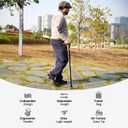Rehaescort Walking Cane, Folding, Adjustable, Lightweight, Walking Canes for Men & Women, Soft Ergonomic Handle, Heavy Duty All Terrain Tip, Walking Sticks for Seniors & Adults with Travel Bag