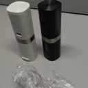 Home Hero Electric Salt and Pepper Grinder Set - Automatic Salt and Pepper Grinder Set Rechargeable. Electronic Salt and Pepper Shakers with LED Light, Electric Pepper Grinder & Salt Grinder, Set of 2 (White & Black)