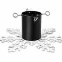 Real Christmas Tree Stand Base - Live Trees Small Christmas Tree Holder up to 6.5ft Trees for Real Xmas Trees, Snowflake