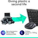Logitech MK270 Wireless Keyboard and Mouse Combo for Windows, 2.4 GHz Wireless, Compact Mouse, 8 Multimedia and Shortcut Keys, 2-Year Battery Life, for PC, Laptop - Black