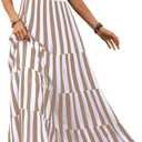 PRETTYGARDEN Women Dresses 2026 Summer Floral Sleeveless Maxi Dress Casual Spaghetti Strap Tiered Flowy Beach Long Dress (M)