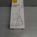 Safe Mandoline Slicer for Kitchen, 5 in 1 Vegetable Food Chopper, Potato French Fry Cutter, Fruit Slicer, Adjustable Thickness 0.1-8 mm, Kitchen Chopping Artifact Fast Meal Prep (Gray) (Grey+white)