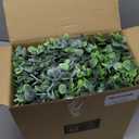 DearHouse Faux Eucalyptus Garland Plant, 2 Pack Artificial Vines Hanging Eucalyptus Leaves Greenery Garland for Wedding Backdrop Arch Wall Decor, 6 Feet/pcs UV Protected Indoor Outdoor