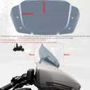 8" Wave Windshield Windscreen Wind Splitter fits for Harley Davidson CVO Street Glide FLHXSE 2023-2024, Street Glide FLHX 2024-up,FLHXU 2025-up (Smoke)