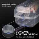 2 x KastKing Bait Kapsule  Lure Cover with Vent Holes, Protects Hooks, Multiple Sizes (S, M, L, Jumbo,Drop Shot) - Multiple Attachments for Freshwater & Saltwater Fishing Gear. Patent Pending. (2 Large and 1 Jumbo)