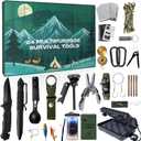 JIUYUDS Survival Kit Advent Calendar for Men & Teen Boys 2025-24 Days Christmas Countdown Calendar with Outdoor Tools & Emergency Survival Gear, Ultimate for Camping, Fishing