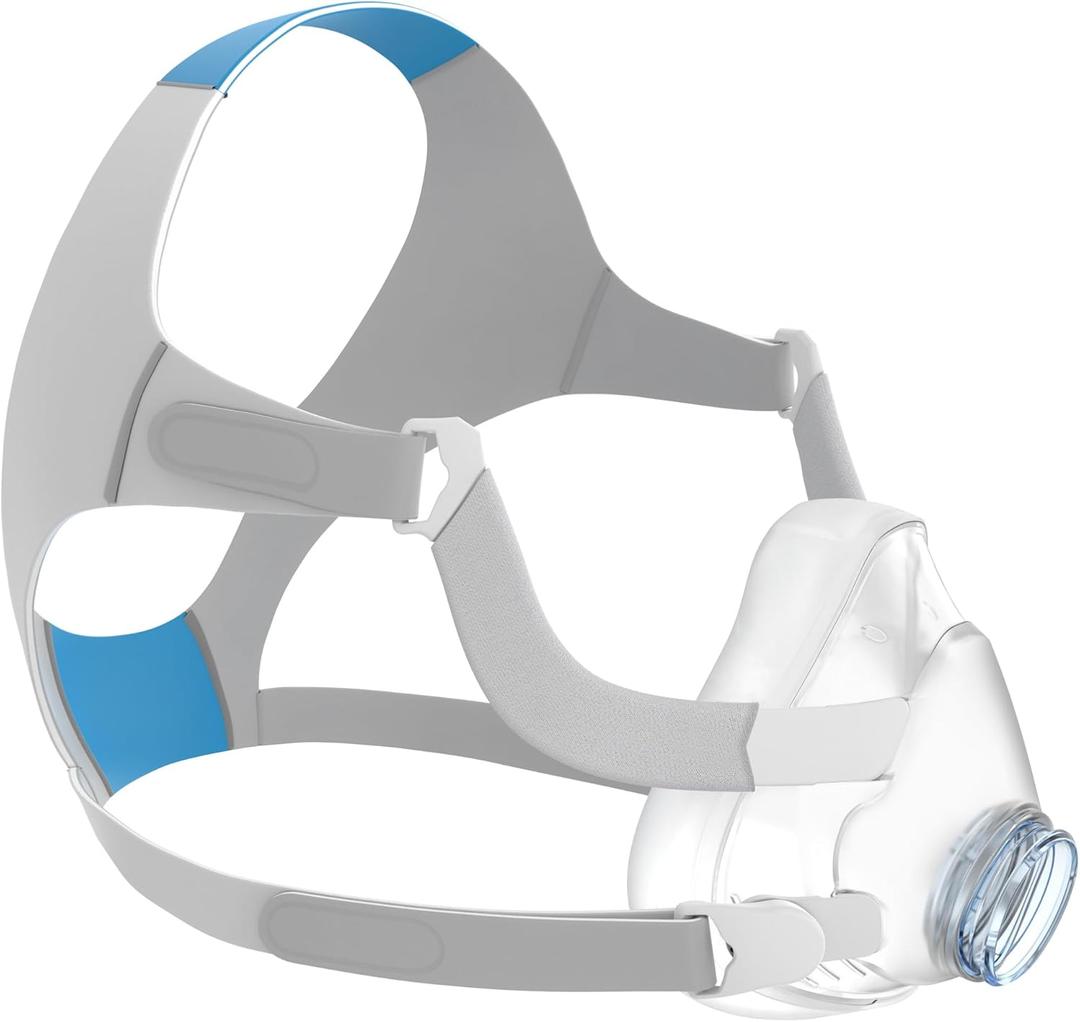 Replacement for AirFit F20 Mask Cushion Set - Includes Medium Mask Cushion, Headgear, Frame & Clips, 2 PCS CPAP Mask Liners - No Elbow - F20 Full Face Masks Replacement CPAP Supplies (M)