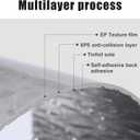 10M Mirror Frame Border Peel and Stick, 32.81 Ft x 3.94 in PVC Waterproof Wallpaper Border Sticker Trim Modern Stick Tape, Textured Wall Decor Border for Bedroom Bathroom Kitchen (White Maple Grain)