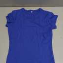 GEMBERA Womens' Stretchy Scoop Neck Short Sleeve Shirts Fitted Casual Basic Top T-Shirts, Size S