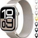 Original Stainless Steel Mesh Loop Compatible with Apple Watch 38mm 40mm 41mm 42mm 44mm 45mm 46mm 49mm Women Men, Magnetic Clasp Replacement for iWatch Bands Series 11 10 9 8 7 6 5 4 Ultra SE 3 2 1