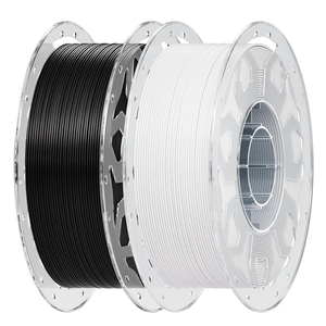 Creality 2 kg Black & White PLA 1.75mm Filament, 3D Printer Filament Bundle, 1.0kg (2.2lbs) Spool, Enhanced Toughness No Warp, Accuracy ±0.03mm Printing Filament, for 3D Printers