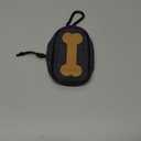 Dog Poop Bag Holder for All Leashes,Hand Free Doggie Waste Bag Dispenser-hook & loop/Carabiner,Dog Poop Bag Dispenser for Leash,Wide Opening,Leash Attachment for Dogs Walking,Poop Bags EXCLUDED,Gray (Denim)