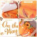3 Pcs Little Pumpkin Thanksgiving Tablecloths a Little Pumpkin is On The Way Banner Fall Baby Shower Party Supplies 54 x 108 Inch Plastic Table Cover for Gender Reveal Autumn