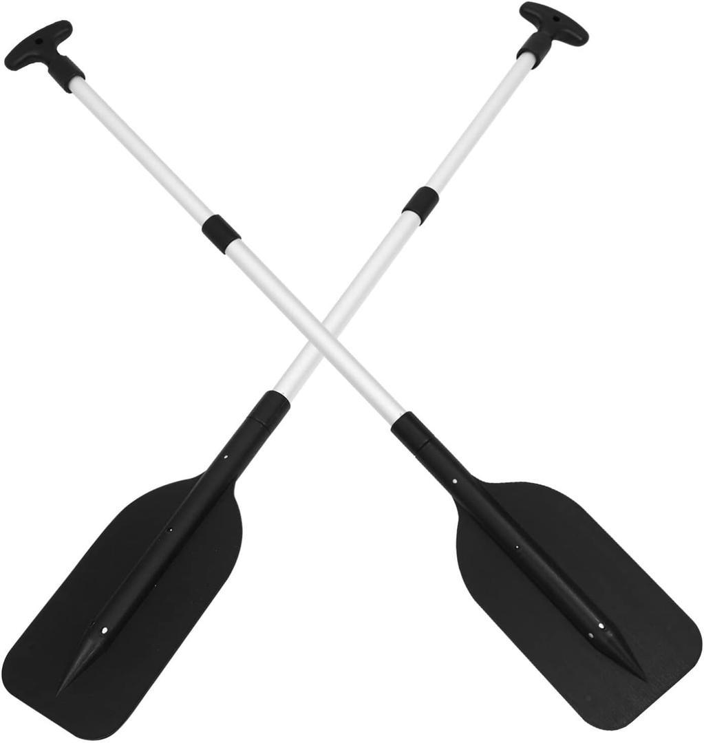 BESPORTBLE Telescopic Kayak Paddle: 2 Pack 22-41inch Aluminum Alloy Boat Oars Collapsible Paddle for Boat Kayaking Rafting Canoe Outdoor Kayak Water Sports