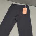 Colorfulkoala Dreamlux No Front Seam Leggings for Women 25"/28" Inseam, High Waisted Buttery Soft Yoga Pants (Small, Black Ink)